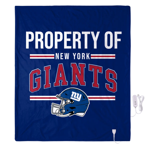 FOCO NFL NEw York Giants Exclusive Heated Throw Blanket, 50"x60"