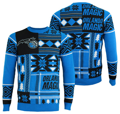 Forever Collectibles NBA Men's Orlando Magic Patches Ugly Sweater