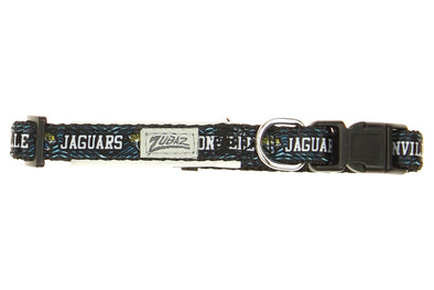 Zubaz X Pets First NFL Jacksonville Jaguars Team Adjustable Dog Collar