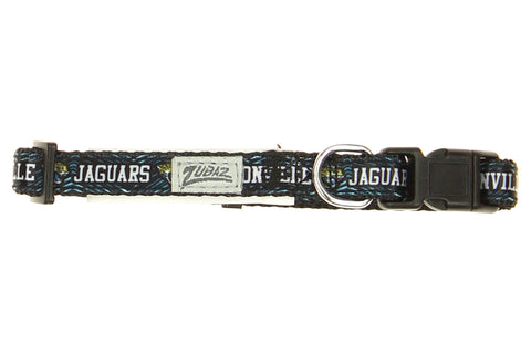 Zubaz X Pets First NFL Jacksonville Jaguars Team Adjustable Dog Collar