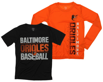 Outerstuff MLB Youth Baltimore Orioles Fan Two Piece Performance T-Shirt Combo Set