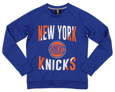 Outerstuff NBA Youth/Kid New York Knicks Performance Fleece Crew Neck Sweatshirt