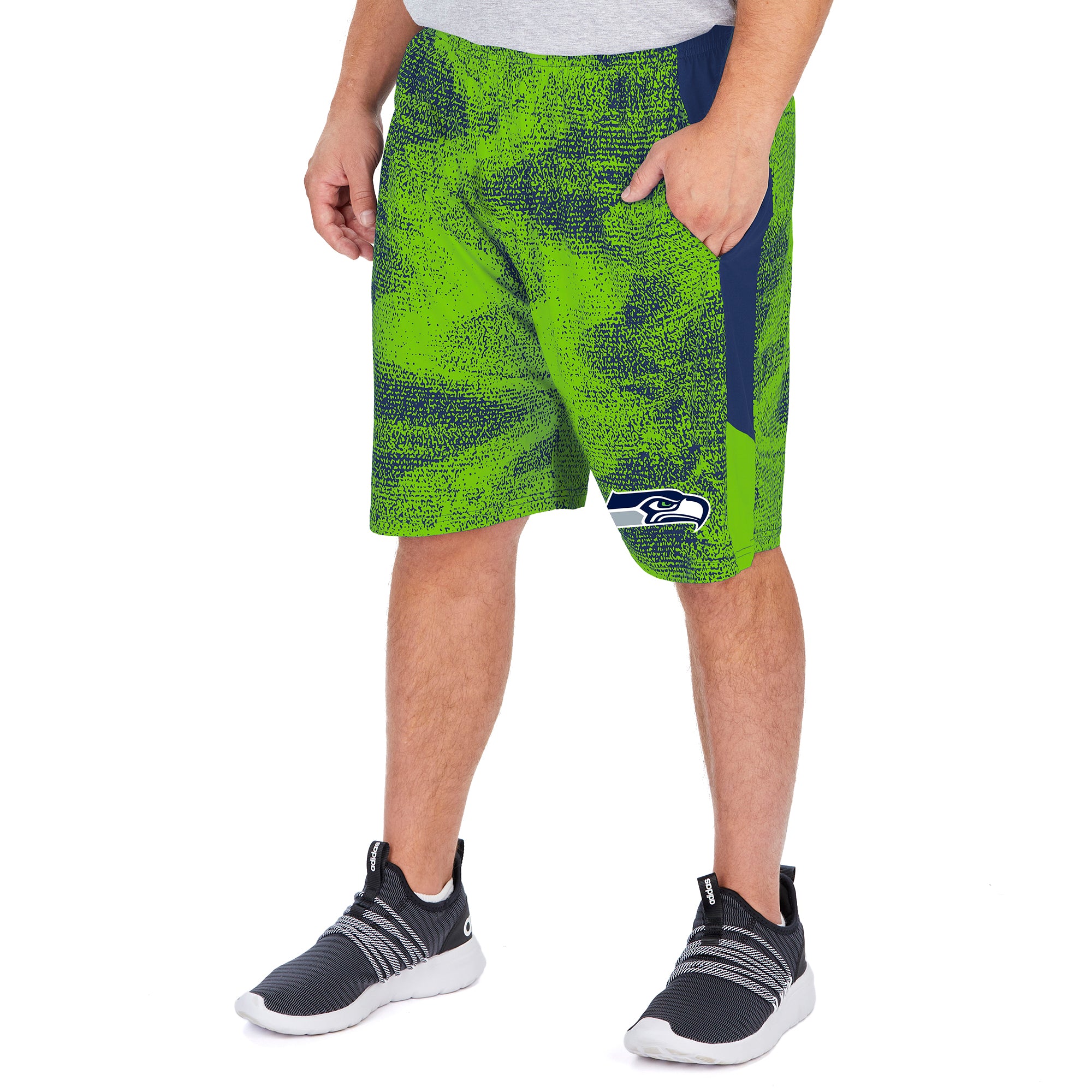 Zubaz NFL Men's Green Bay Packers Static Shorts With Side Panels – Fanletic