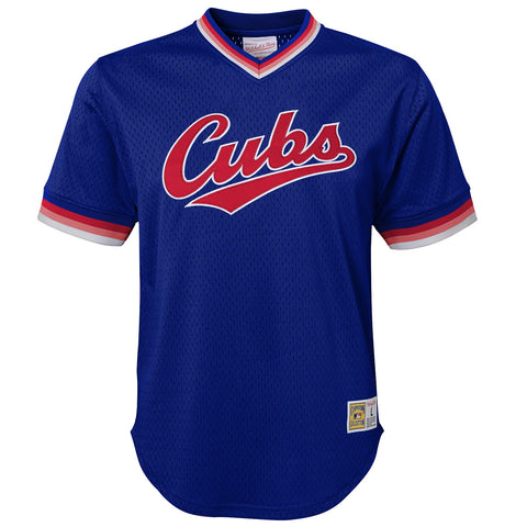 Mitchell & Ness NBA Youth (8-20) Chicago Cubs Throwback Mesh V-Neck Jersey Top