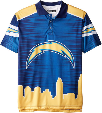 Forever Collectibles NFL Men's San Diego Chargers Thematic Polo Shirt