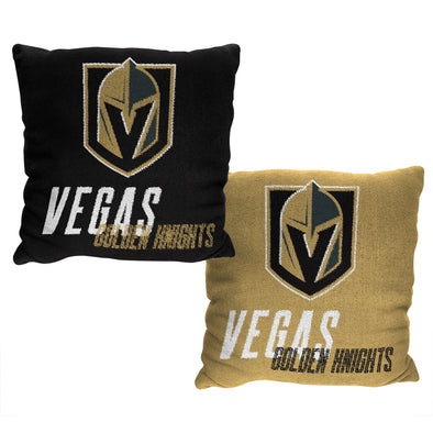 Northwest NHL Vegas Golden Knights Reverb Double Sided Jacquard Accent Throw Pillow