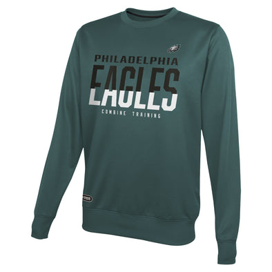 Outerstuff NFL Men's Philadelphia Eagles Pro Style Performance Fleece Sweater