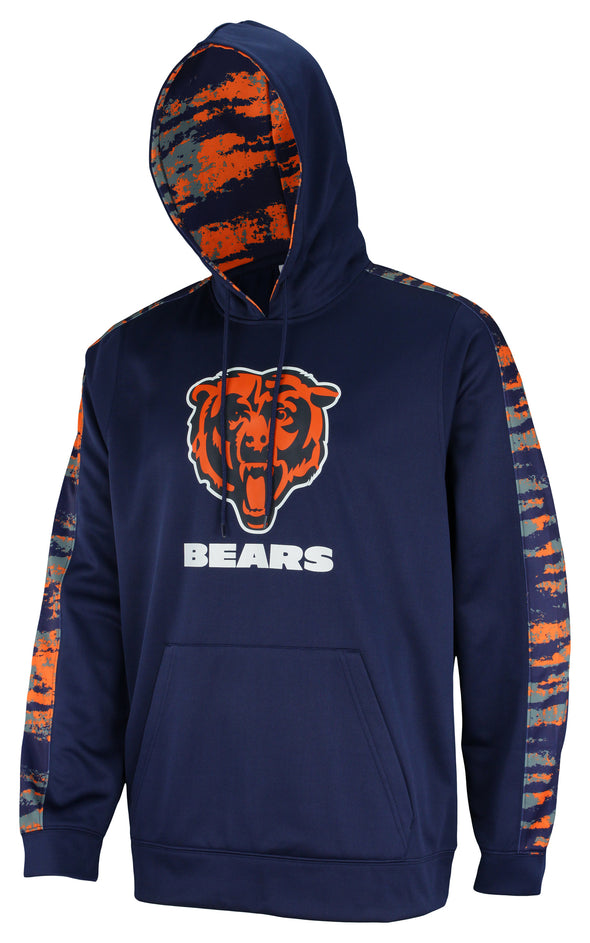 Zubaz NFL Men's Chicago Bears Hoodie w/ Oxide Sleeves