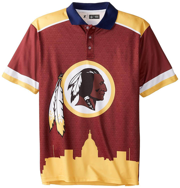 Forever Collectibles NFL Men's Washington Football Team Thematic Polo Shirt
