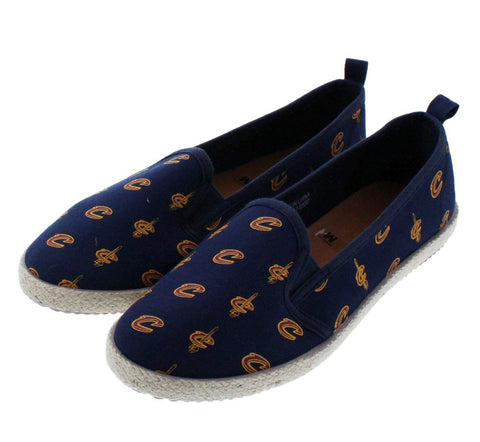 FOCO Women's NBA Cleveland Cavaliers Espadrille Canvas Shoe