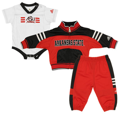 Adidas NCAA Infant Arkansas State Red Wolves 3 Piece Track Set