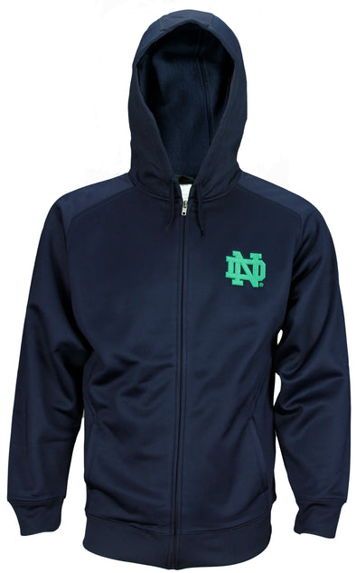 NCAA College Men's Notre Dame Fighting Irish Performance Zip Up Hoodie