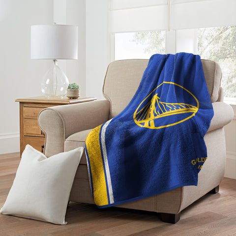 Northwest NBA Golden State Warriors Sherpa Throw Blanket
