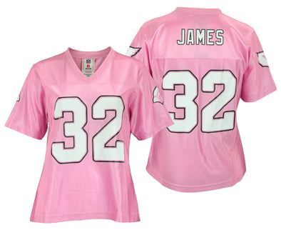 NFL Women's Arizona Cardinals Edgerrin James #32 Dazzle Jersey, Pink, Medium