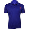 Adidas Men's Climalite 3-Stripe Contrast Stitch Polo Shirt, Bluebonnet / Coral