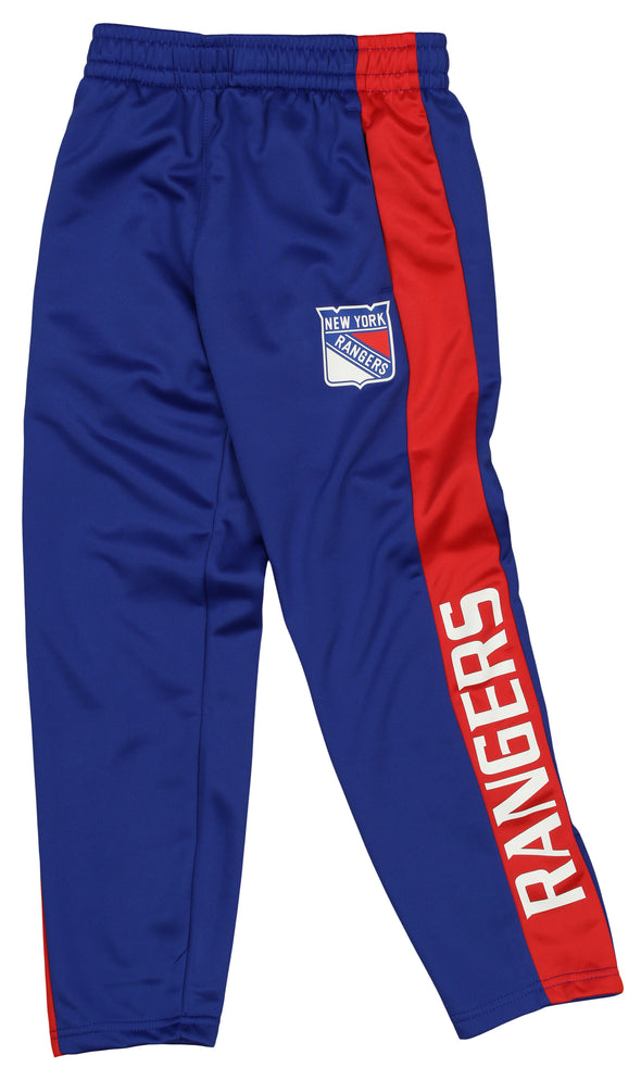 Outerstuff NHL Youth Boys (8-20) New York Rangers Side Stripe Slim Fit Performance Pant