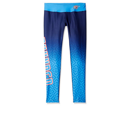 KLEW NBA Women's Oklahoma City Thunder Gradient Print Leggings
