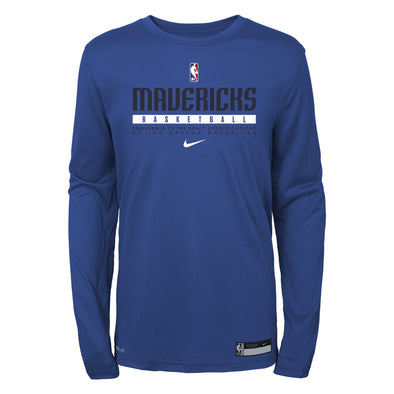 Nike NBA Youth (8-20) Dallas Mavericks Practice Long Sleeve T-Shirt