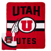 Northwest NCAA Utah Utes Singular Silk Touch Throw Blanket, 45" x 60"