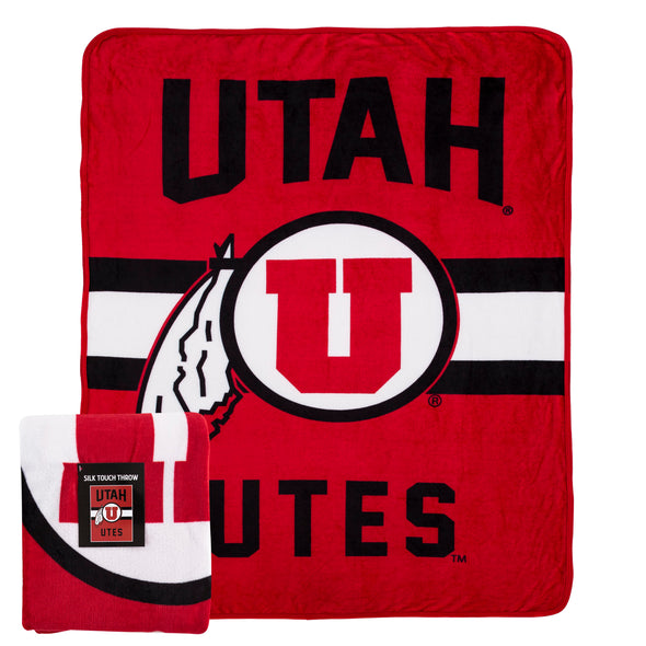 Northwest NCAA Utah Utes Singular Silk Touch Throw Blanket, 45" x 60"