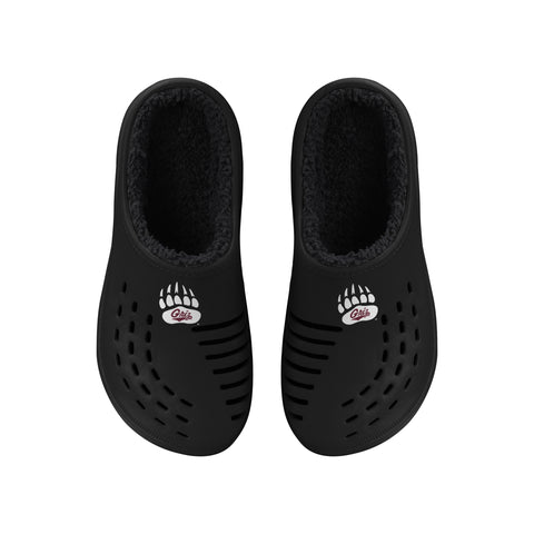 FOCO NCAA Men's Montana Grizzlies Sherpa Lined Big Logo Clogs