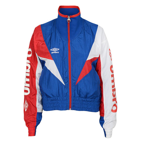 Umbro Women's Retro Wind Jacket, Royal/Vermillion