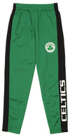 OuterStuff NBA Youth Boys Side Stripe Slim Fit Performance Pant, Boston Celtics