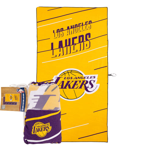 Northwest NBA Los Angeles Lakers Beach Towel & Mesh Bag Set