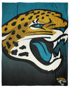 FOCO NFL Jacksonville Jaguars Gradient Micro Raschel Throw Blanket, 50 x 60