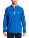 Adidas Golf Men's Climastorm Hybrid Heathered 1/4 Zip Jacket, Eqt Blue-Stone