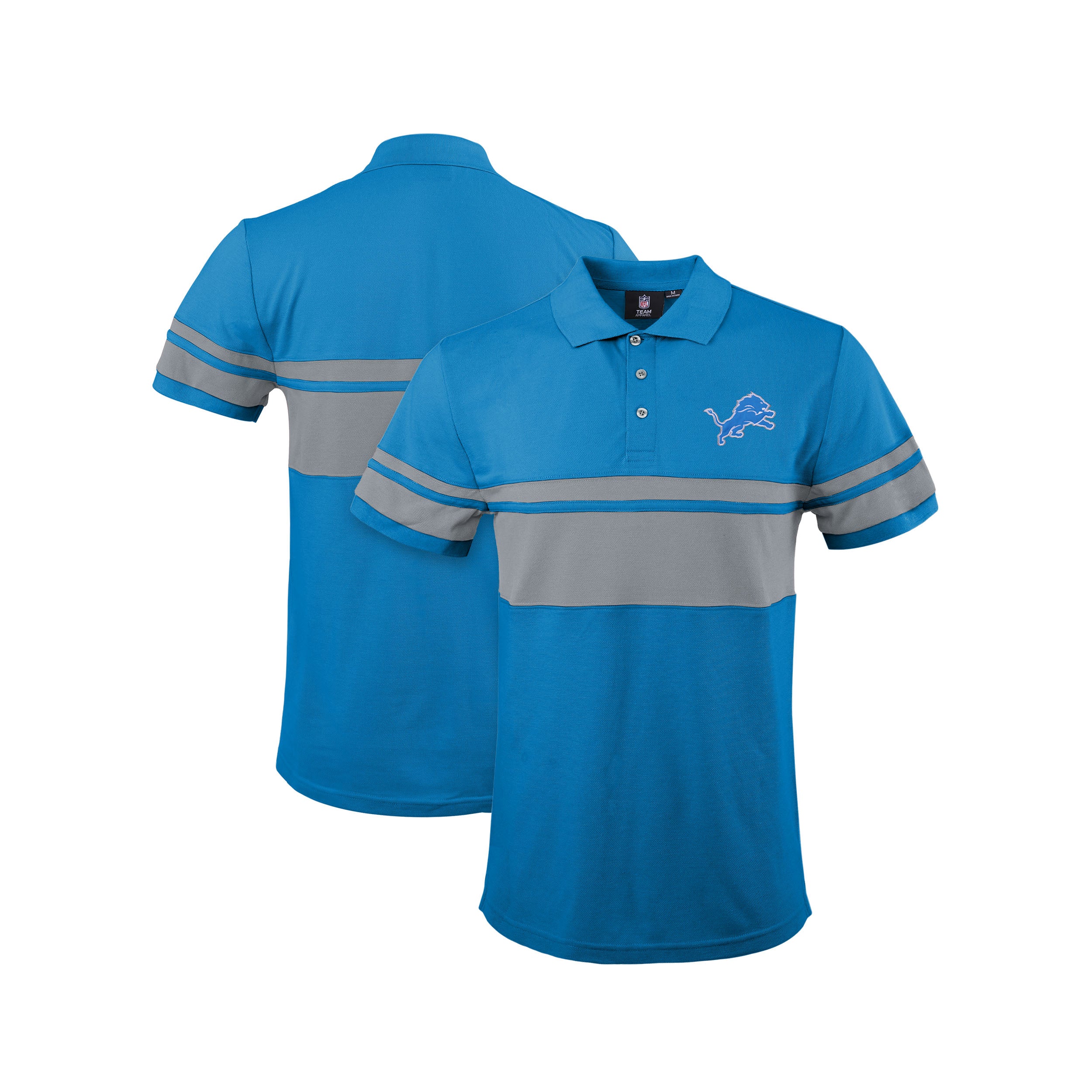 FOCO Detroit Lions NFL Mens Casual Color Polo - S