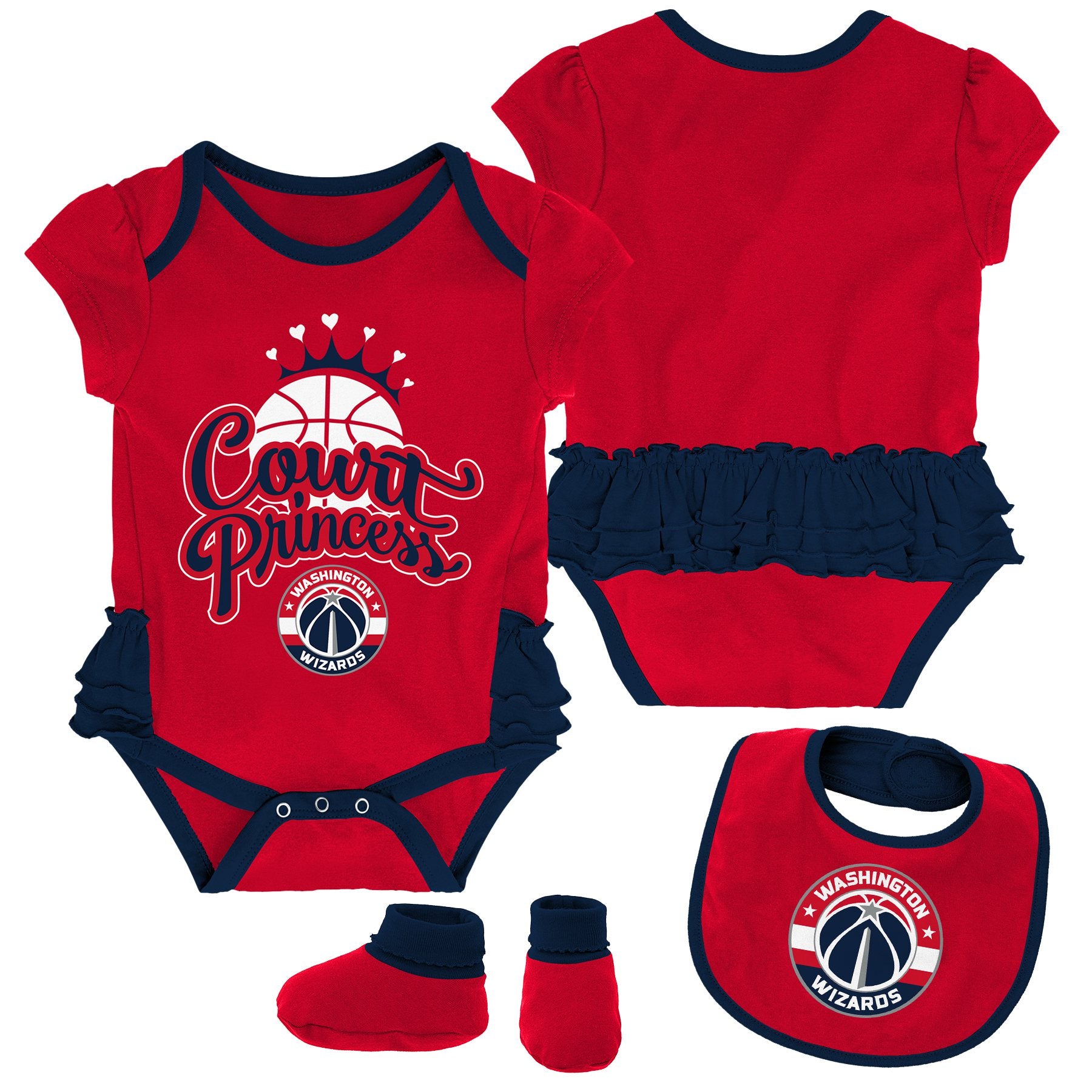 NBA Toronto Raptors Infant 3-piece Creeper Set 3-6 mths