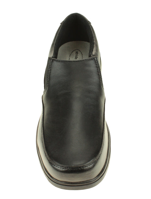 Stride Rite Shane Hush Puppies Dress Shoe, Black, Wide Width