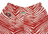 Zubaz NFL Men's San Francisco 49ers Single Line Zebra Print Team Pants