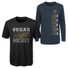 Outerstuff NHL Youth Boys (8-20) Vegas Golden Knights Performance T-Shirt Combo Set