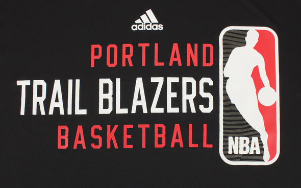 Adidas NBA Men's Portland Trail Blazers Ultra Lightweight Athletic Rush Graphic Tee, Black