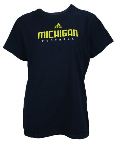Adidas NCAA Women's University of Michigan Short Sleeve Crew Neck Tee