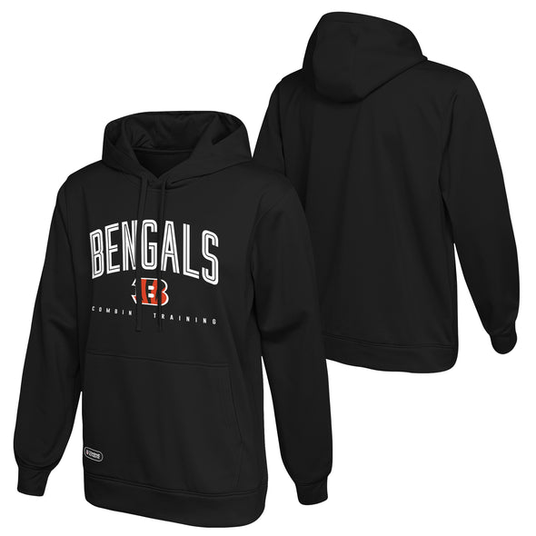 Outerstuff NFL Men's Cincinnati Bengals Up Field Performance Fleece Hoodie