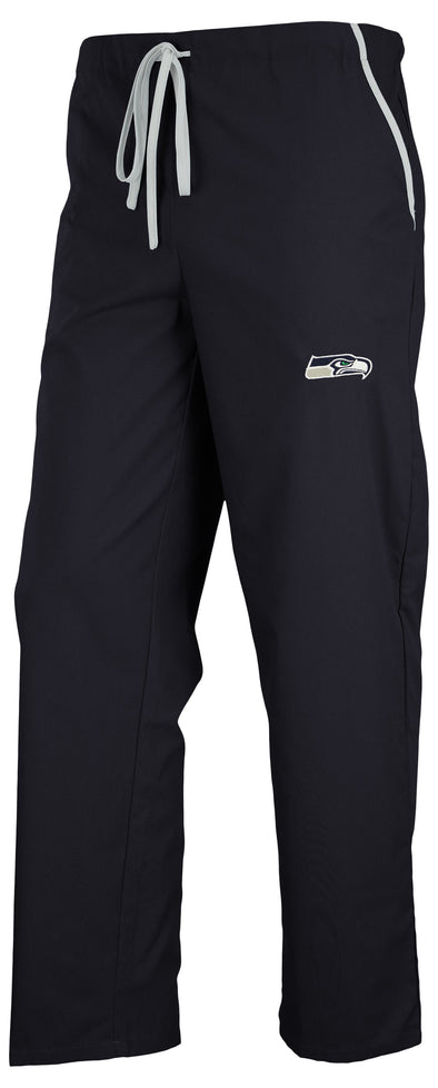 Fabrique Innovations NFL Unisex Seattle Seahawks Team Logo Scrub Pants