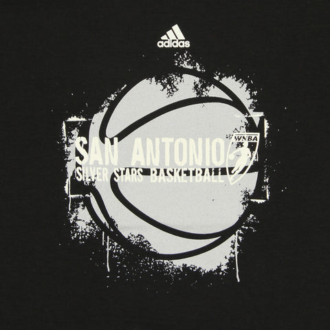 Adidas WNBA Youth Boys San Antonio Stars Street Camp Tee, Black