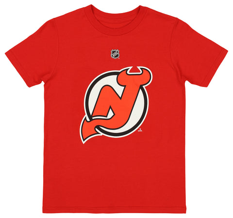 Reebok New Jerey Devils Michael Cammalleri #23 NHL Boys' Youth (8-20) Player Tee, Red