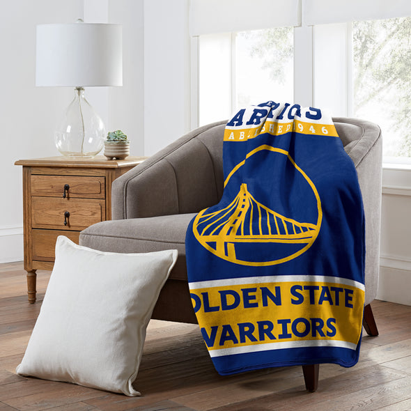 Northwest NBA Golden State Warriors Raschel Throw Blanket