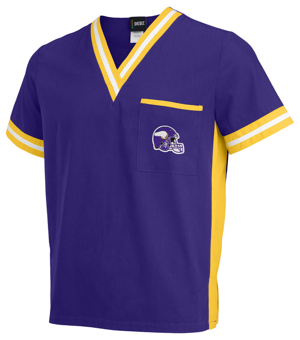 Fabrique Innovations NFL Unisex Baltimore Ravens Logo Scrub Top