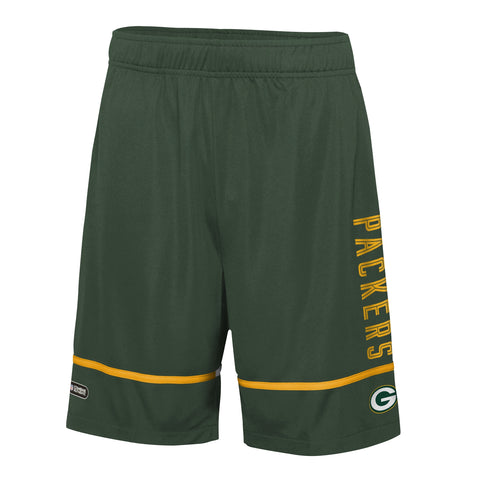 Outerstuff NFL Men's Green Bay Packers Rusher Performance Shorts