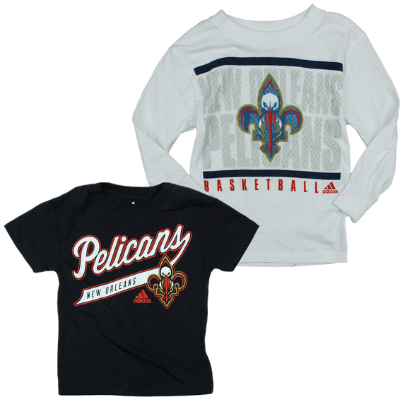 Adidas NBA Toddlers New Orleans Pelicans 2-in-1 Long Sleeve T-Shirt Combo