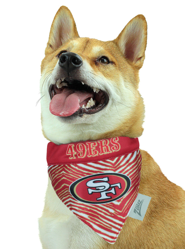 Zubaz X Pets First NFL San Francisco 49ers Reversible Bandana For Dogs & Cats