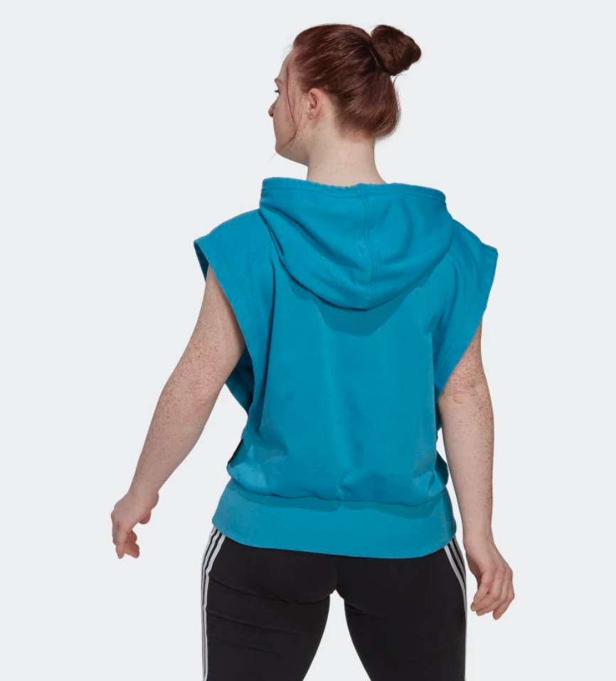 Adidas sleeveless 2025 hoodie women's