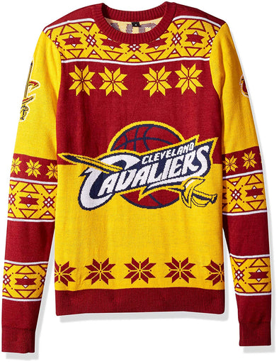Forever Collectibles NBA Men's Cleveland Cavaliers Big Logo Ugly Sweater