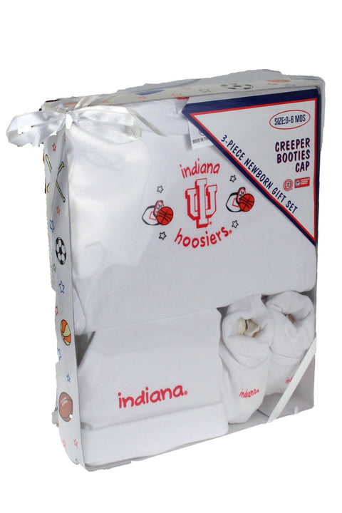 NCAA College Indiana Hoosiers Three Piece Newborn 0-6 months Gift Set