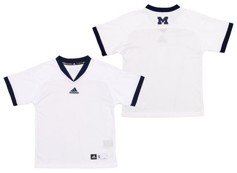 Adidas NCAA Youth Michigan Wolverines Replica Away Jersey - White